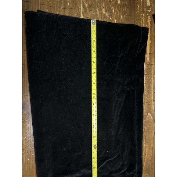 Vintage Act lll Black Midi Skirt Pull on Sz 12 , Velour , Classic, Holiday - Picture 5 of 6